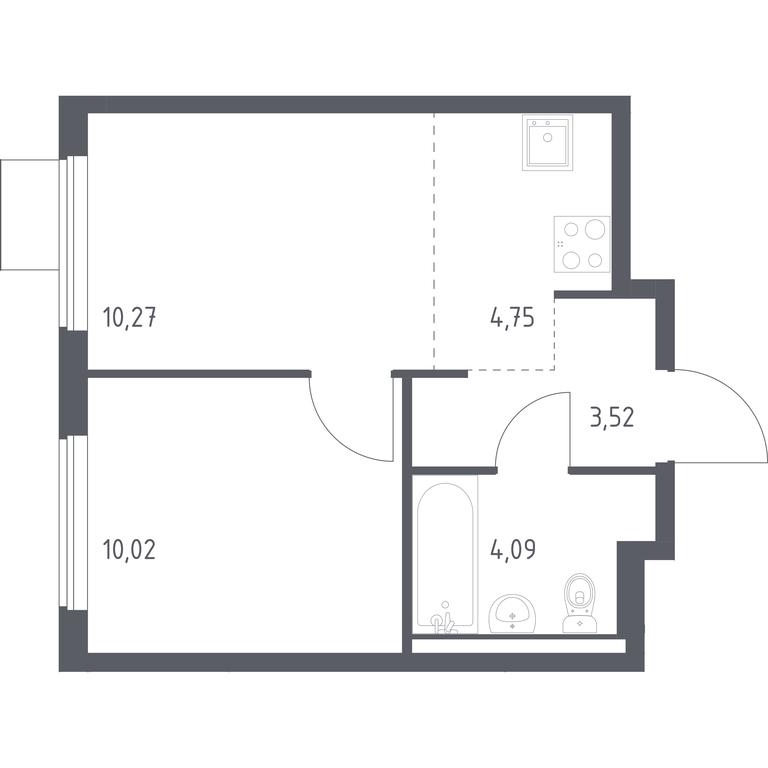 Apartment Sale, 32.65 sq. m. at Gorki Park, Shkolnaya ulitsa, 2, derevnya Korobovo, Leninskiy City District, Moscow Region, Russia #1 Apartment Sale, 32.65 sq. m. at Gorki Park, Shkolnaya ulitsa, 2, derevnya Korobovo, Leninskiy City District, Moscow Region, Russia #1