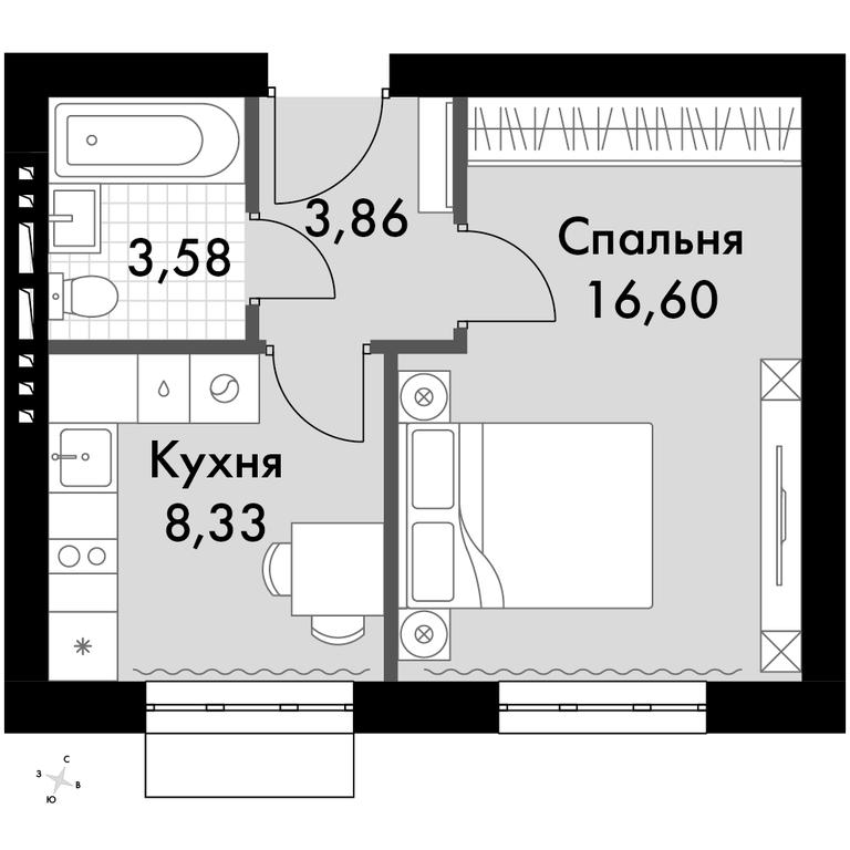 1-BD Apartment Sale, 32.5 sq. m. at Zhavoronki Club, zhiloy kompleks Akkord Smart-kvartal, Mitkino Village, Odintsovskiy City District, Moscow Region, Russia #1 1-BD Apartment Sale, 32.5 sq. m. at Zhavoronki Club, zhiloy kompleks Akkord Smart-kvartal, Mitkino Village, Odintsovskiy City District, Moscow Region, Russia #1