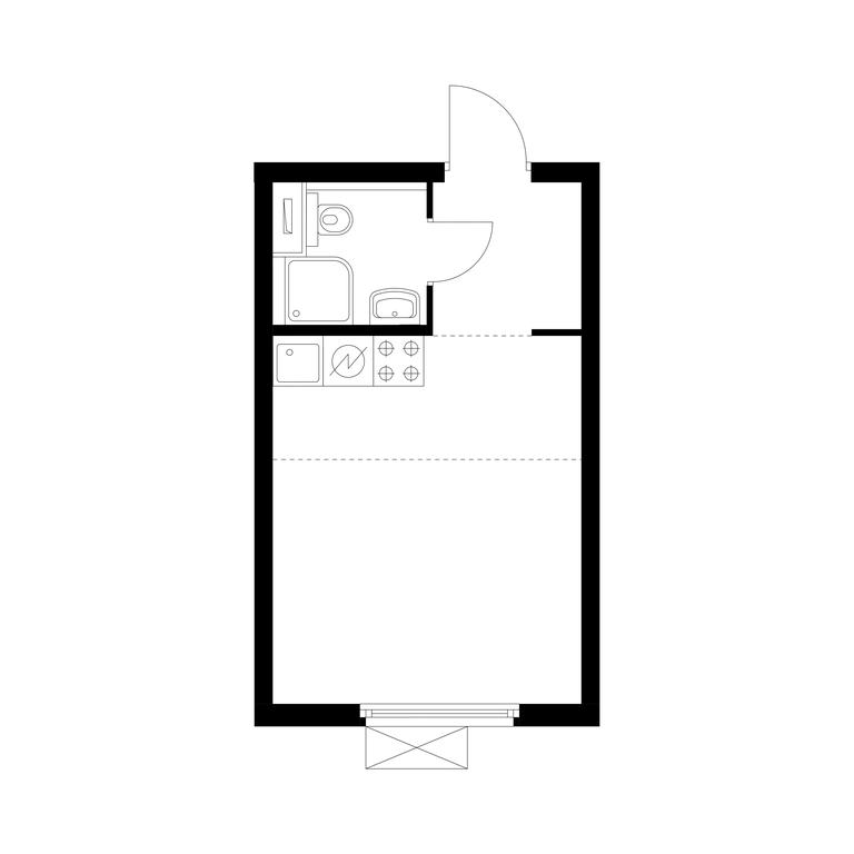 Apartment Sale, 21.5平方米 at Vtoroy Nagatinskiy, 2nd Nagatinsky Drive, 2к1, Moscow, Russia #1 Apartment Sale, 21.5平方米 at Vtoroy Nagatinskiy, 2nd Nagatinsky Drive, 2к1, Moscow, Russia #1