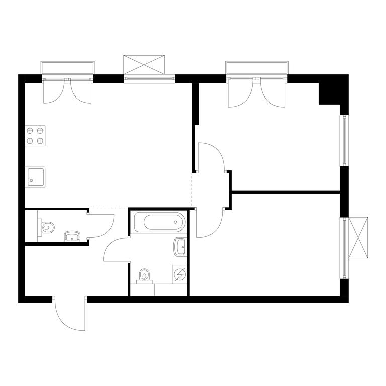 2-BD Apartment Sale, 54.5平方米 at Ilinskie Luga, Zapovednaya Street, 1, posyolok Ilyinskoye-Usovo, Krasnogorsk City District, Moscow Region, Russia #1 2-BD Apartment Sale, 54.5平方米 at Ilinskie Luga, Zapovednaya Street, 1, posyolok Ilyinskoye-Usovo, Krasnogorsk City District, Moscow Region, Russia #1