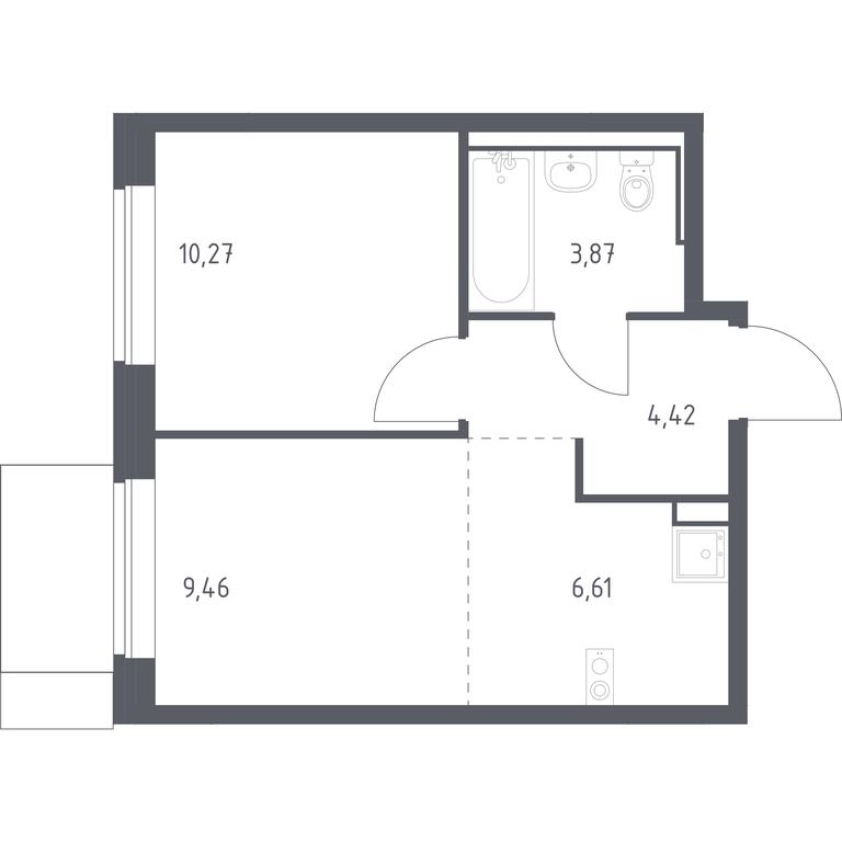 Apartment Sale, 34.63平方米 at Molzhaninovo, Leningradskoye Highway, 229, Moscow, Russia #1 Apartment Sale, 34.63平方米 at Molzhaninovo, Leningradskoye Highway, 229, Moscow, Russia #1