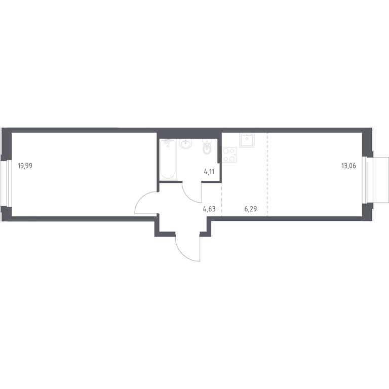 Apartment Sale, 48.08 sq. m. at Novoe Vnukovo, kvartal № 38, Kokoshkino Settlement, Moscow, Russia #1 Apartment Sale, 48.08 sq. m. at Novoe Vnukovo, kvartal № 38, Kokoshkino Settlement, Moscow, Russia #1