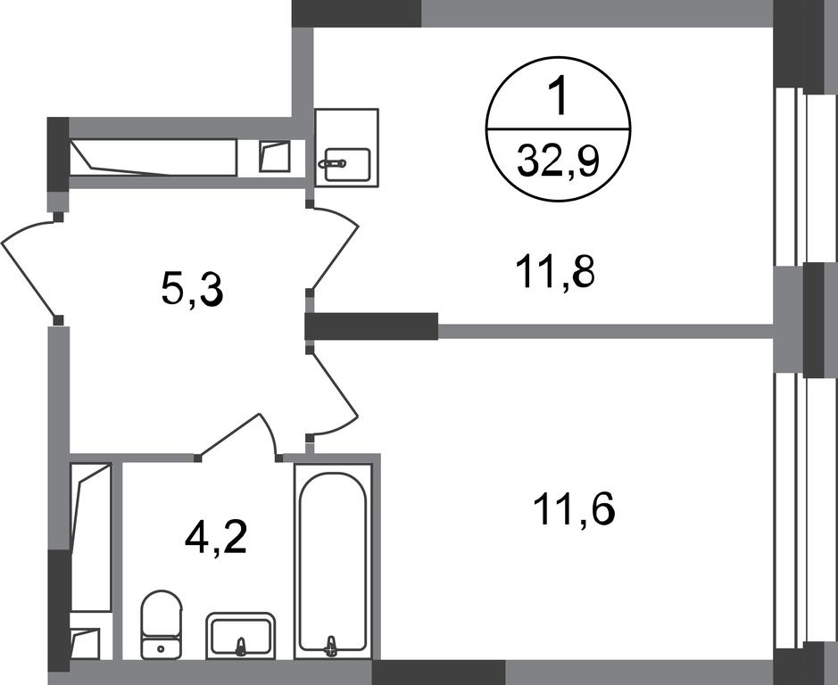 Apartment Sale, 32.9 sq. m. at Pervyi Moskovskiy, ulitsa Bianki, 1, Moskovskiy, Moscow, Russia #1 Apartment Sale, 32.9 sq. m. at Pervyi Moskovskiy, ulitsa Bianki, 1, Moskovskiy, Moscow, Russia #1