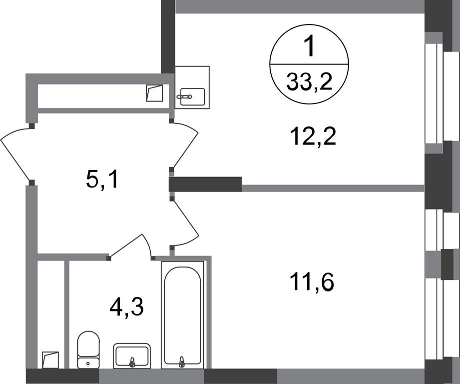 Apartment Sale, 33.2 sq. m. at Pervyi Moskovskiy, ulitsa Bianki, 1, Moskovskiy, Moscow, Russia #1 Apartment Sale, 33.2 sq. m. at Pervyi Moskovskiy, ulitsa Bianki, 1, Moskovskiy, Moscow, Russia #1