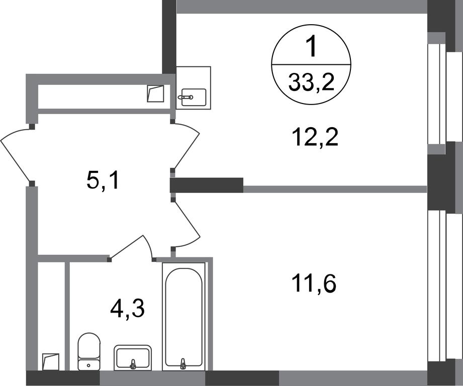 Apartment Sale, 33.2 sq. m. at Pervyi Moskovskiy, ulitsa Bianki, 1, Moskovskiy, Moscow, Russia #1 Apartment Sale, 33.2 sq. m. at Pervyi Moskovskiy, ulitsa Bianki, 1, Moskovskiy, Moscow, Russia #1