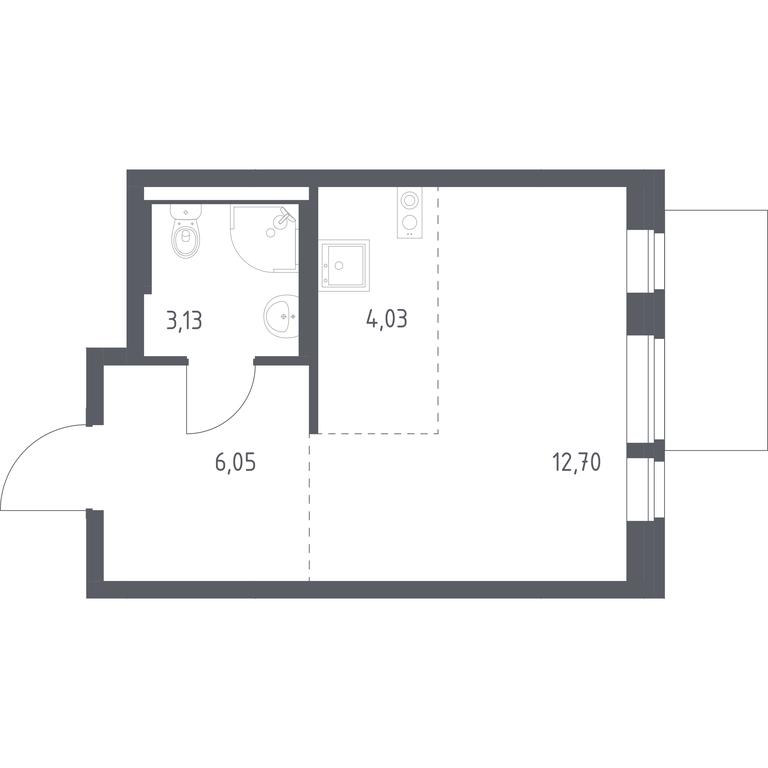 Apartment Sale, 25.91平方米 at Kvartal Aviatorov, ulitsa Koldunova, Aviatorov Microdistrict, Balashikha, Moscow Region, Russia #1 Apartment Sale, 25.91平方米 at Kvartal Aviatorov, ulitsa Koldunova, Aviatorov Microdistrict, Balashikha, Moscow Region, Russia #1