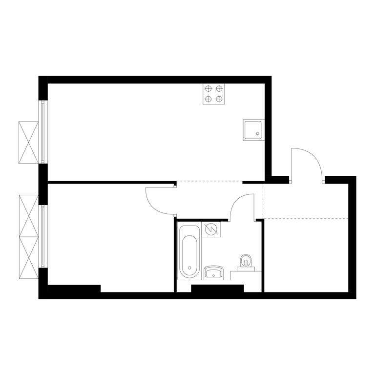 1-BD Apartment Sale, 42.1 sq. m. at Ilinskie Luga, Zapovednaya Street, 1, posyolok Ilyinskoye-Usovo, Krasnogorsk City District, Moscow Region, Russia #1 1-BD Apartment Sale, 42.1 sq. m. at Ilinskie Luga, Zapovednaya Street, 1, posyolok Ilyinskoye-Usovo, Krasnogorsk City District, Moscow Region, Russia #1