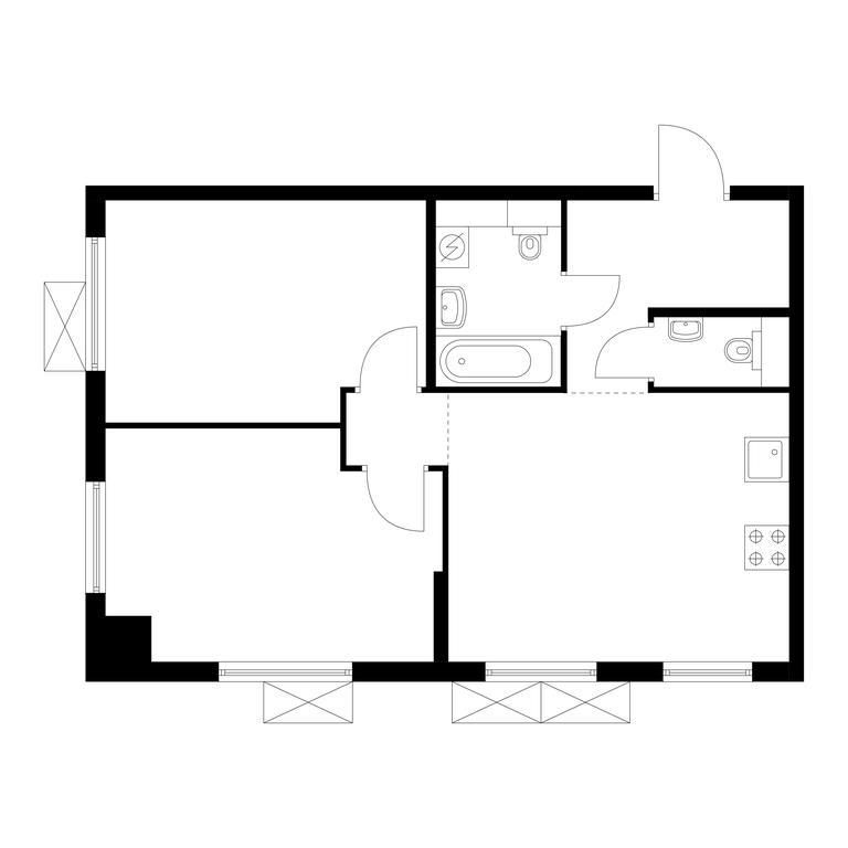 2-BD Apartment Sale, 53.9平方米 at Ilinskie Luga, Zapovednaya Street, 1, posyolok Ilyinskoye-Usovo, Krasnogorsk City District, Moscow Region, Russia #1 2-BD Apartment Sale, 53.9平方米 at Ilinskie Luga, Zapovednaya Street, 1, posyolok Ilyinskoye-Usovo, Krasnogorsk City District, Moscow Region, Russia #1