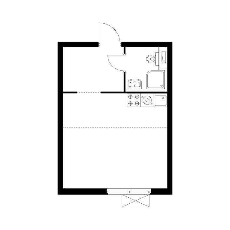 Apartment Sale, 27.9 sq. m. at Holland Park, Volokolamskoye Highway, 71/13к1, Moscow, Russia #1