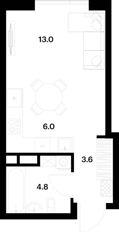 Apartment Sale, 27.4 sq. m. at Alia, Lyotnaya Street, 95Бк2, Moscow, Russia #1 Apartment Sale, 27.4 sq. m. at Alia, Lyotnaya Street, 95Бк2, Moscow, Russia #1