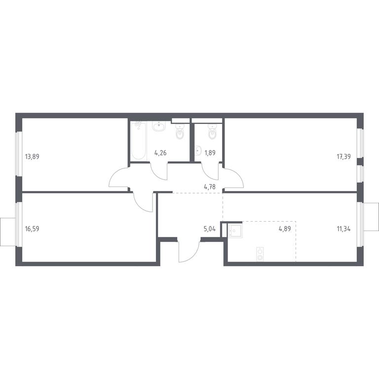 2-BD Apartment Sale, 80.07 sq. m. at Gorki Park, Shkolnaya ulitsa, 2, derevnya Korobovo, Leninskiy City District, Moscow Region, Russia #1 2-BD Apartment Sale, 80.07 sq. m. at Gorki Park, Shkolnaya ulitsa, 2, derevnya Korobovo, Leninskiy City District, Moscow Region, Russia #1