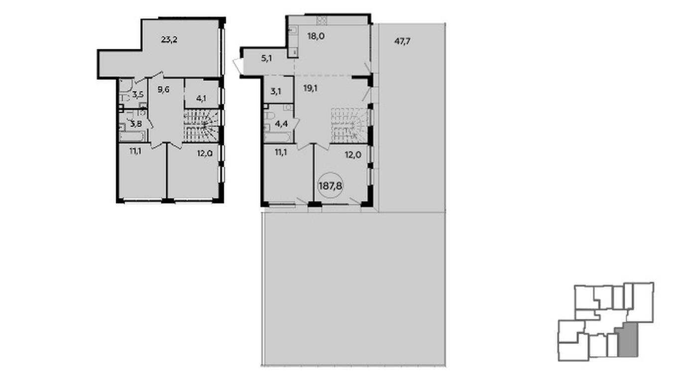 Продажа 4-комн. квартиры, 187,8 м² в ЖК «Южные сады», жилой комплекс Южные Сады, Москва, Россия #1