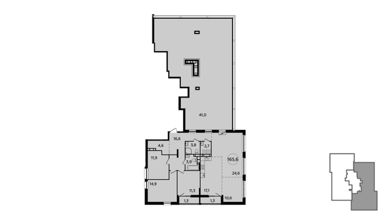 3-BD Apartment Sale, 165.6 sq. m. at Yzhnye Sady, Yuzhnye Sady Residential Complex, Moscow, Russia #1 3-BD Apartment Sale, 165.6 sq. m. at Yzhnye Sady, Yuzhnye Sady Residential Complex, Moscow, Russia #1