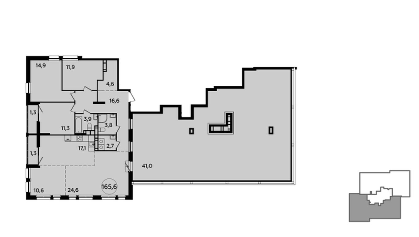 3-BD Apartment Sale, 165.8 sq. m. at Yzhnye Sady, Yuzhnye Sady Residential Complex, Moscow, Russia #1 3-BD Apartment Sale, 165.8 sq. m. at Yzhnye Sady, Yuzhnye Sady Residential Complex, Moscow, Russia #1