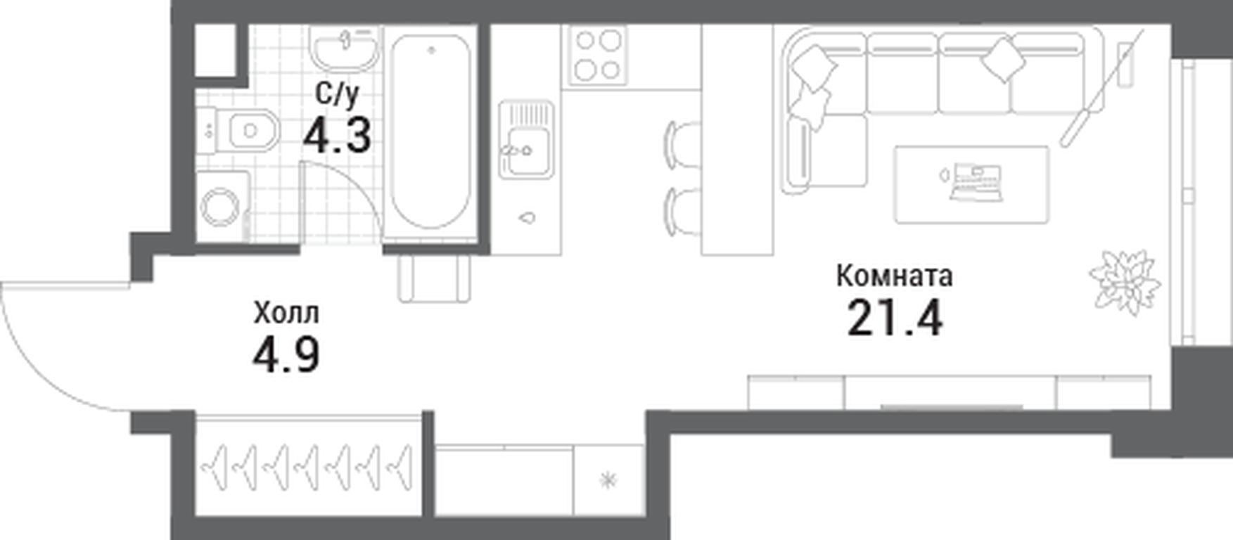 Apartment Sale, 30.6 sq. m. at Nagatino i-Land, Andropova Avenue, 18с4, Moscow, Russia #1 Apartment Sale, 30.6 sq. m. at Nagatino i-Land, Andropova Avenue, 18с4, Moscow, Russia #1