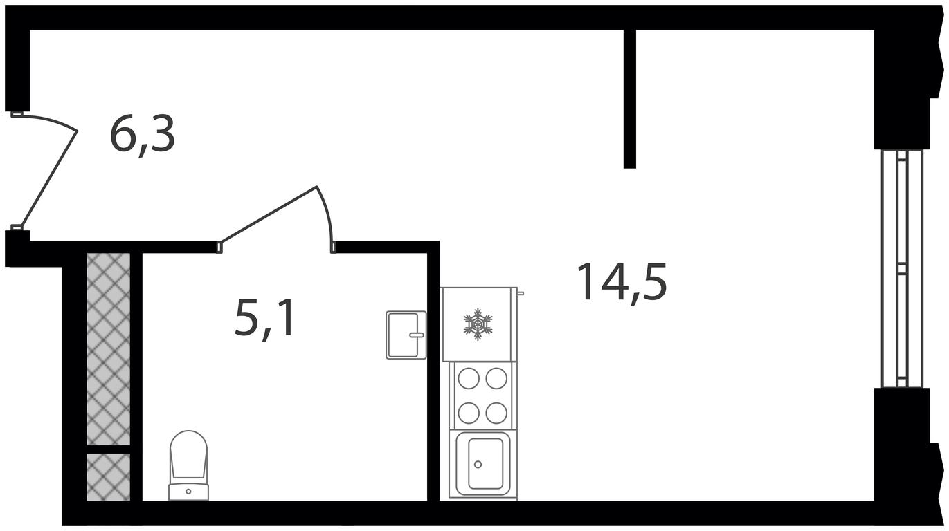 Apartment Sale, 25.9平方米 at Varshavskie Vorota, Varshavskoye Highway, 141, Moscow, Russia #1 Apartment Sale, 25.9平方米 at Varshavskie Vorota, Varshavskoye Highway, 141, Moscow, Russia #1
