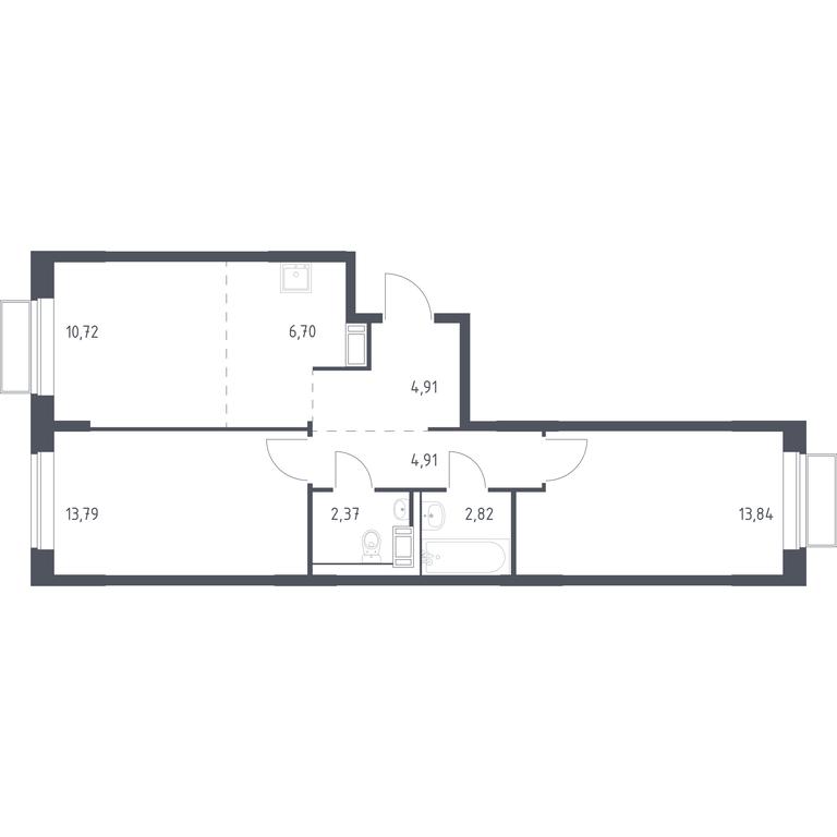 1-BD Apartment Sale, 60.06 sq. m. at Tomilino Park, 1-y kvartal, posyolok Zhilino-1, Lubertsy City District, Moscow Region, Russia #1 1-BD Apartment Sale, 60.06 sq. m. at Tomilino Park, 1-y kvartal, posyolok Zhilino-1, Lubertsy City District, Moscow Region, Russia #1