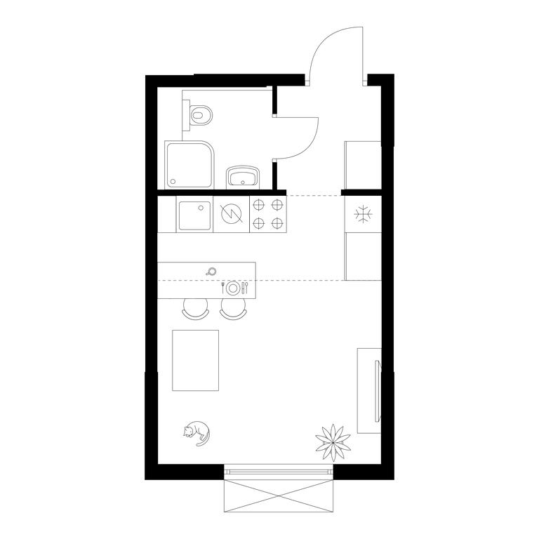 Apartment Sale, 21.8 sq. m. at Salarevo Park, Salaryevskaya Street, 8к1, Moskovskiy Settlement, Moscow, Russia #1