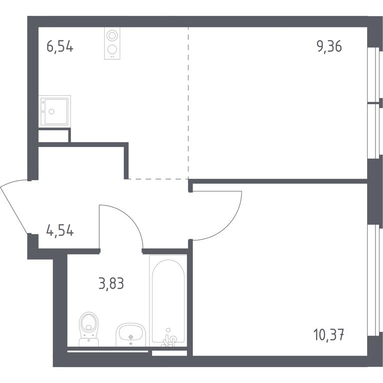 Apartment Sale, 34.64平方米 at Ostafevo, Ostafyevskoe Highway, 12к1, Ryazanovskoe Settlement, Moscow, Russia #1 Apartment Sale, 34.64平方米 at Ostafevo, Ostafyevskoe Highway, 12к1, Ryazanovskoe Settlement, Moscow, Russia #1