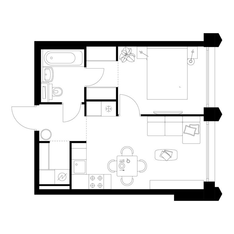 Продажа 1-комн. квартиры, 36,1 м² в ЖК «Бусиновский парк», Ижорская улица, 6с5, Москва, Россия #2