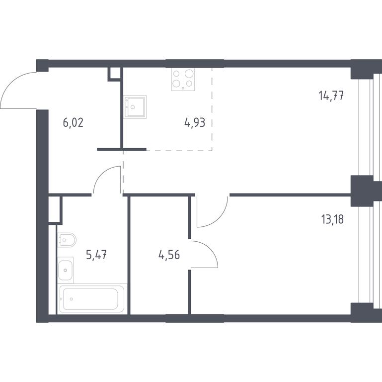 Apartment Sale, 48.93 sq. m. at Nova, Bratyev Fonchenko Street, вл21, Moscow, Russia #1 Apartment Sale, 48.93 sq. m. at Nova, Bratyev Fonchenko Street, вл21, Moscow, Russia #1