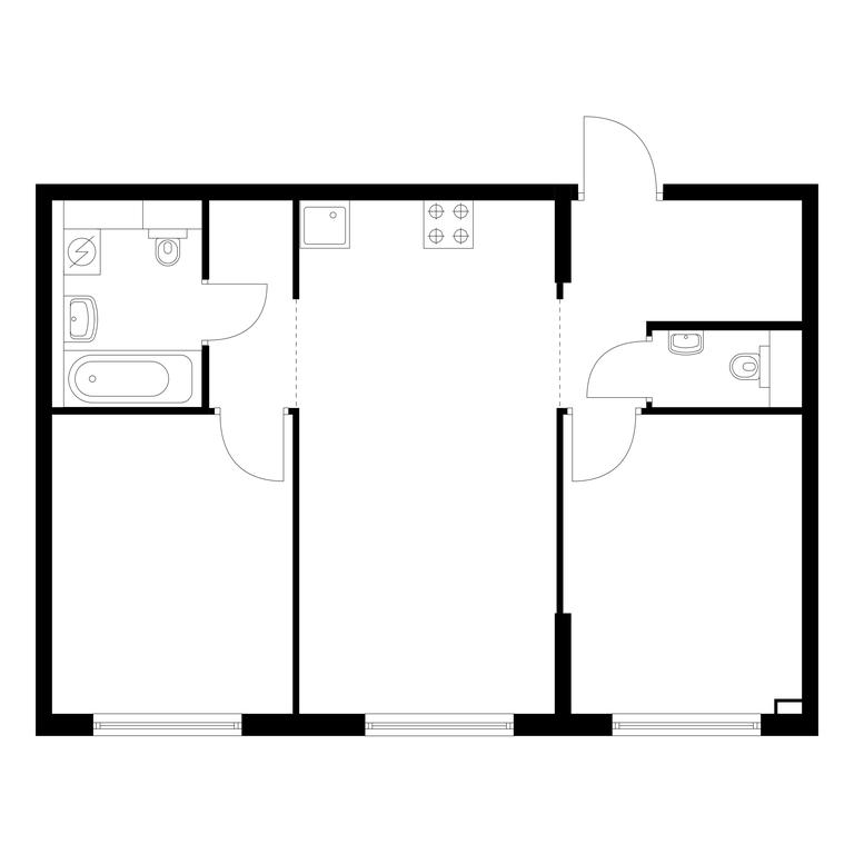 2-BD Apartment Sale, 51.3平方米 at Ilinskie Luga, Zapovednaya Street, 1, posyolok Ilyinskoye-Usovo, Krasnogorsk City District, Moscow Region, Russia #2 2-BD Apartment Sale, 51.3平方米 at Ilinskie Luga, Zapovednaya Street, 1, posyolok Ilyinskoye-Usovo, Krasnogorsk City District, Moscow Region, Russia #2