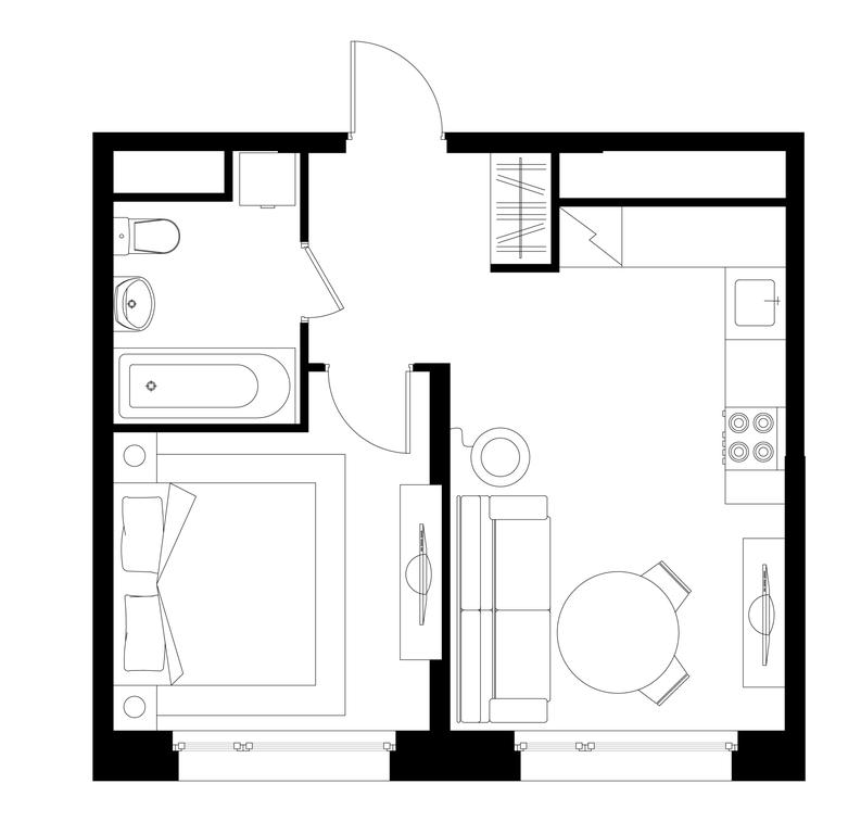 Apartment Sale, 35.1 sq. m. at Peredelkino Blizhnee, Korneya Chukovskogo Street, 1, Vnukovskoye Settlement, Moscow, Russia #1 Apartment Sale, 35.1 sq. m. at Peredelkino Blizhnee, Korneya Chukovskogo Street, 1, Vnukovskoye Settlement, Moscow, Russia #1