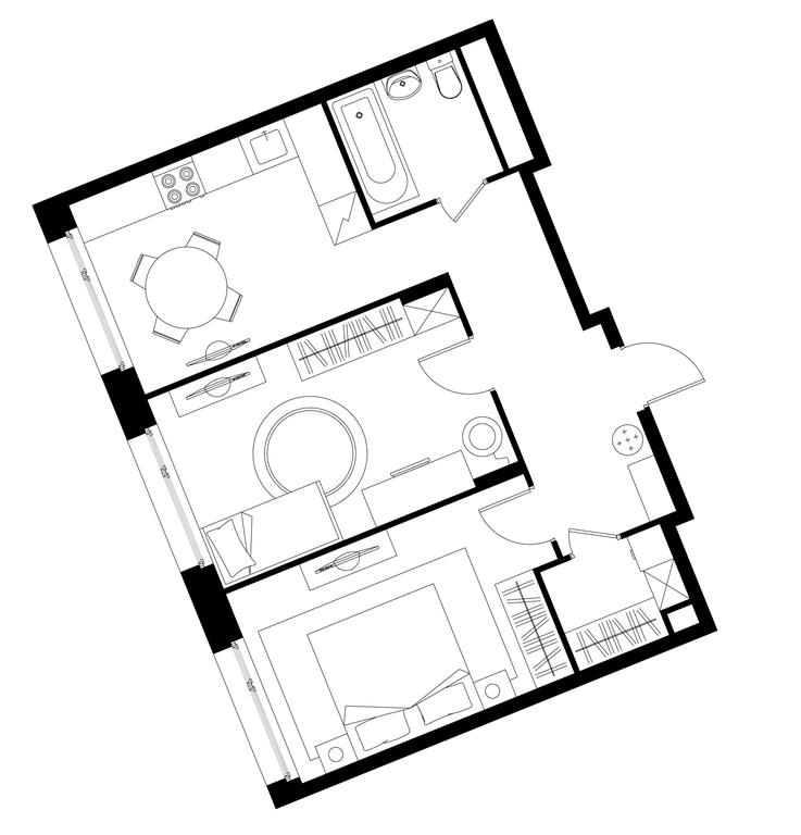 2-BD Apartment Sale, 56.2 sq. m. at Peredelkino Blizhnee, Korneya Chukovskogo Street, 1, Vnukovskoye Settlement, Moscow, Russia #1 2-BD Apartment Sale, 56.2 sq. m. at Peredelkino Blizhnee, Korneya Chukovskogo Street, 1, Vnukovskoye Settlement, Moscow, Russia #1