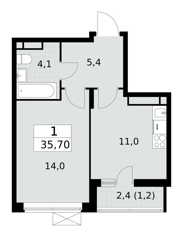 Apartment Sale, 35.5 sq. m. at Prokshino, Prokshino Residential Complex, Sosenskoye Settlement, Moscow, Russia #1 Apartment Sale, 35.5 sq. m. at Prokshino, Prokshino Residential Complex, Sosenskoye Settlement, Moscow, Russia #1