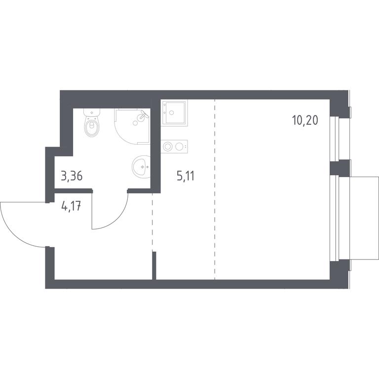 Apartment Sale, 22.84 sq. m. at Novoe Vnukovo, kvartal № 38, Kokoshkino Settlement, Moscow, Russia #1 Apartment Sale, 22.84 sq. m. at Novoe Vnukovo, kvartal № 38, Kokoshkino Settlement, Moscow, Russia #1