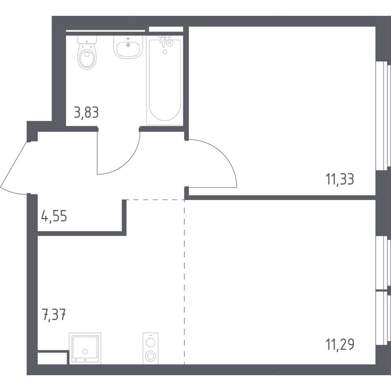 Apartment Sale, 38.37 sq. m. at Ostafevo, Ostafyevskoe Highway, 12к1, Ryazanovskoe Settlement, Moscow, Russia #1 Apartment Sale, 38.37 sq. m. at Ostafevo, Ostafyevskoe Highway, 12к1, Ryazanovskoe Settlement, Moscow, Russia #1