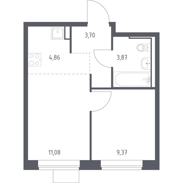 Apartment Sale, 32.88平方米 at Molzhaninovo, Leningradskoye Highway, 229, Moscow, Russia #1
