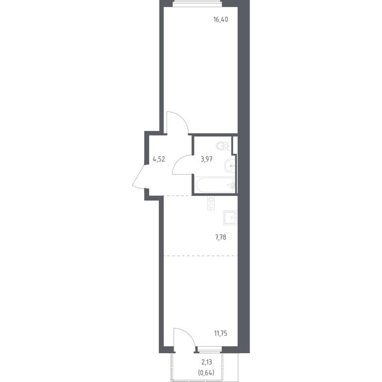 Apartment Sale, 45.06 sq. m. at Ostafevo, Ostafyevskoe Highway, 12к1, Ryazanovskoe Settlement, Moscow, Russia #1 Apartment Sale, 45.06 sq. m. at Ostafevo, Ostafyevskoe Highway, 12к1, Ryazanovskoe Settlement, Moscow, Russia #1