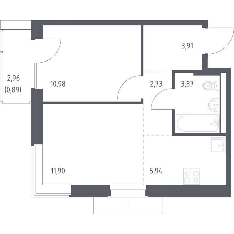 Apartment Sale, 40.22 sq. m. at Kvartal Zapadnyj, kvartal № 76, Marushkinskoye Settlement, Moscow, Russia #1 Apartment Sale, 40.22 sq. m. at Kvartal Zapadnyj, kvartal № 76, Marushkinskoye Settlement, Moscow, Russia #1
