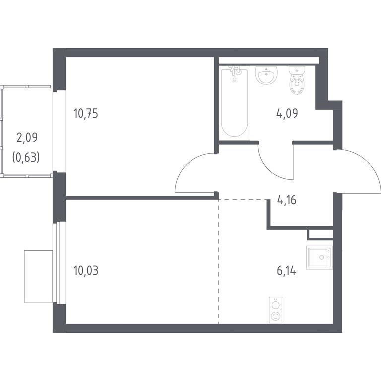 Apartment Sale, 35.8 sq. m. at Gorki Park, Shkolnaya ulitsa, 2, derevnya Korobovo, Leninskiy City District, Moscow Region, Russia #1 Apartment Sale, 35.8 sq. m. at Gorki Park, Shkolnaya ulitsa, 2, derevnya Korobovo, Leninskiy City District, Moscow Region, Russia #1