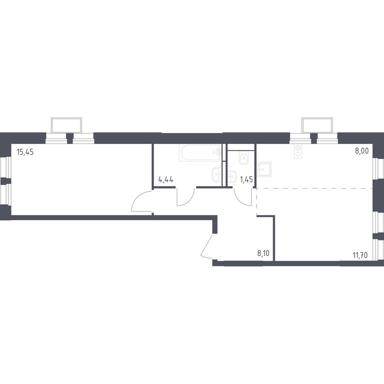 Apartment Sale, 49.24 sq. m. at Kvartal Strogino, zhiloy kompleks Kvartal Strogino, Krasnogorsk, Moscow Region, Russia #1 Apartment Sale, 49.24 sq. m. at Kvartal Strogino, zhiloy kompleks Kvartal Strogino, Krasnogorsk, Moscow Region, Russia #1