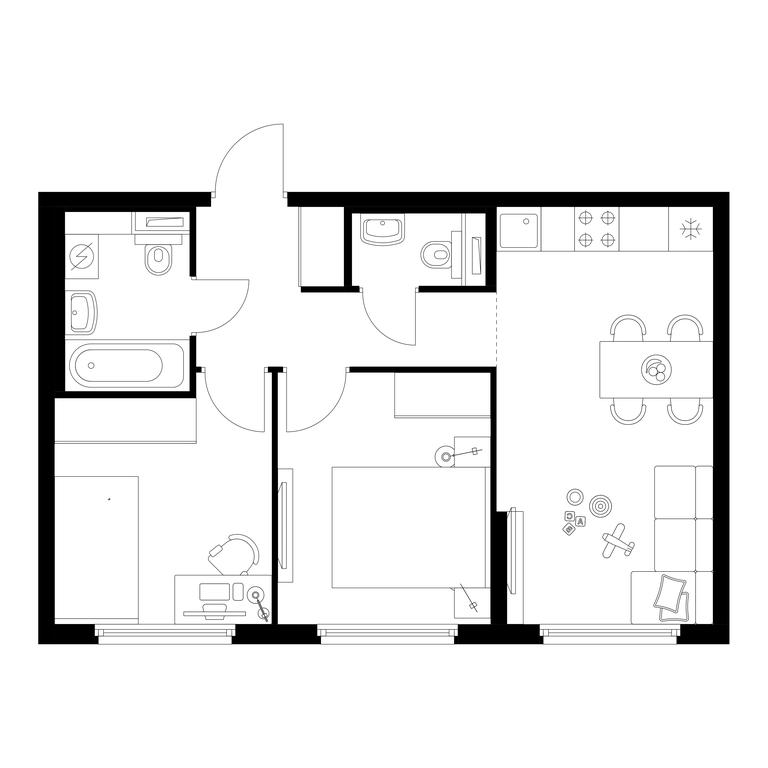 Продажа 2-комн. квартиры, 46,7 м² в ЖК «Бусиновский парк», Ижорская улица, 6с5, Москва, Россия #1 Продажа 2-комн. квартиры, 46,7 м² в ЖК «Бусиновский парк», Ижорская улица, 6с5, Москва, Россия #1