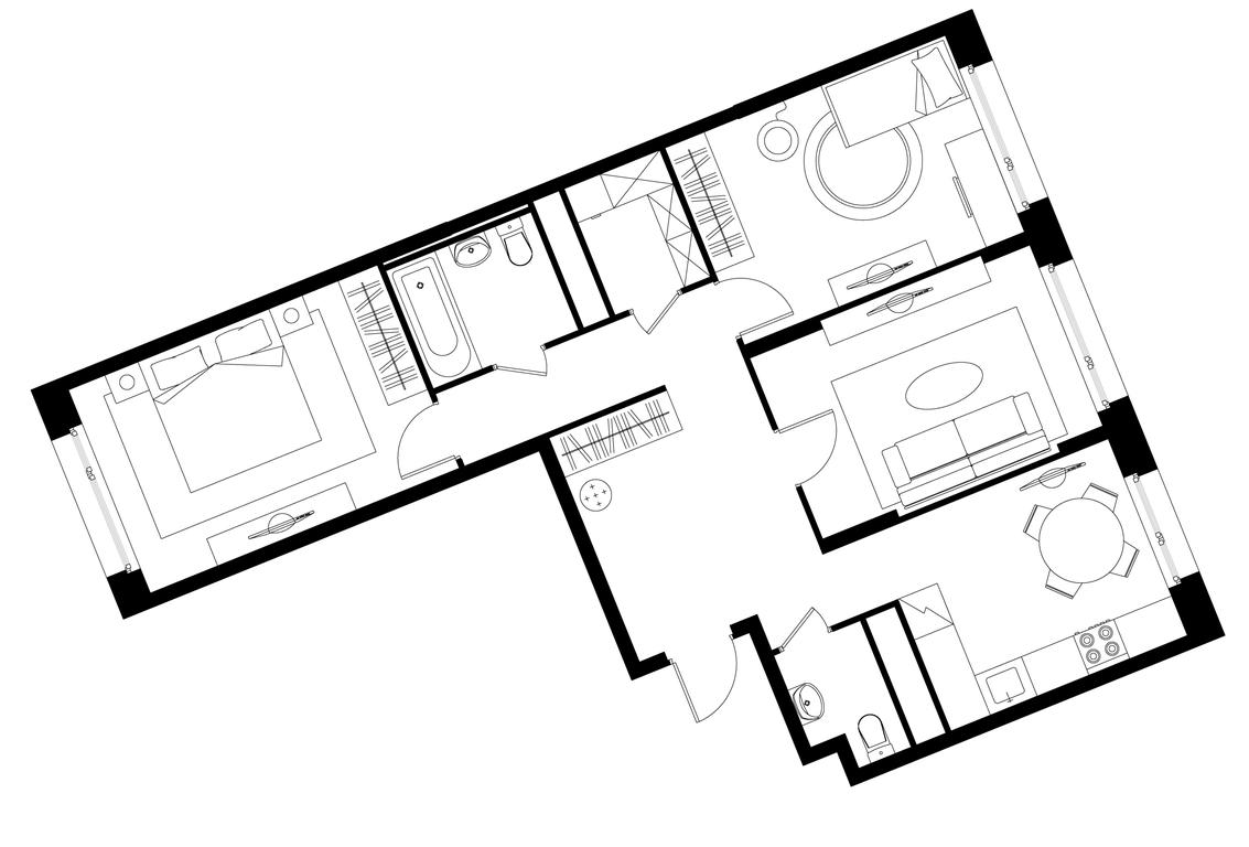 3-BD Apartment Sale, 76.2 sq. m. at Peredelkino Blizhnee, Korneya Chukovskogo Street, 1, Vnukovskoye Settlement, Moscow, Russia #1 3-BD Apartment Sale, 76.2 sq. m. at Peredelkino Blizhnee, Korneya Chukovskogo Street, 1, Vnukovskoye Settlement, Moscow, Russia #1
