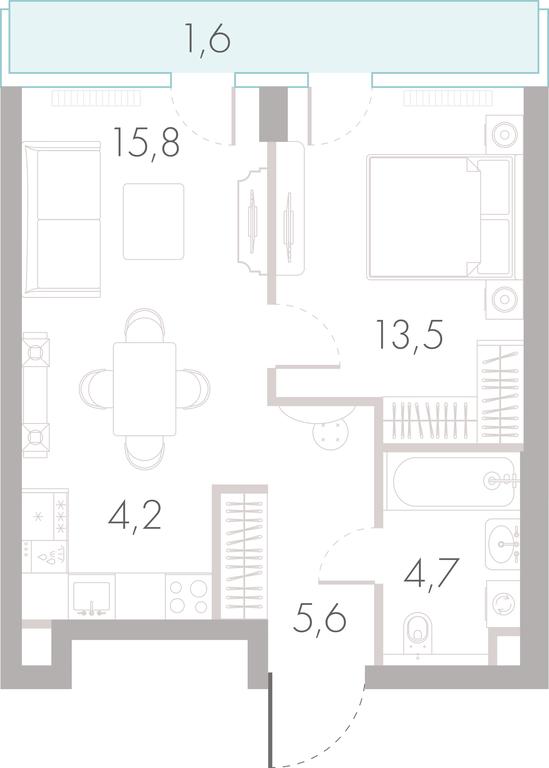 1-BD Apartment Sale, 45 sq. m. at River Park Towers, Kutuzovsky Drive, 16с1, Moscow, Russia #1 1-BD Apartment Sale, 45 sq. m. at River Park Towers, Kutuzovsky Drive, 16с1, Moscow, Russia #1