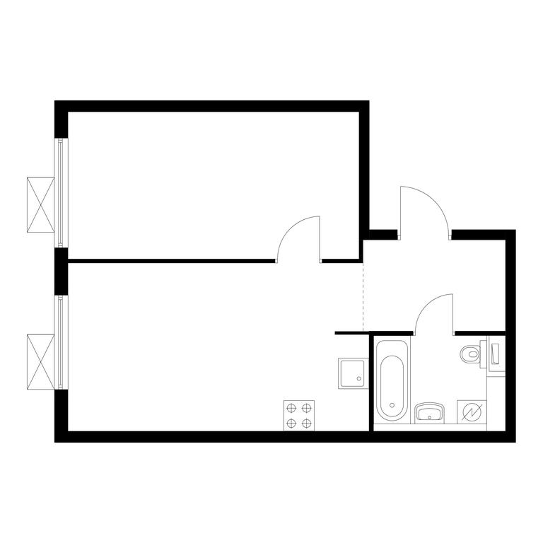 1-BD Apartment Sale, 41.6 sq. m. at Kavkazskiy Bulvar 51, Kavkazsky Boulevard, 51с3, Moscow, Russia #1 1-BD Apartment Sale, 41.6 sq. m. at Kavkazskiy Bulvar 51, Kavkazsky Boulevard, 51с3, Moscow, Russia #1