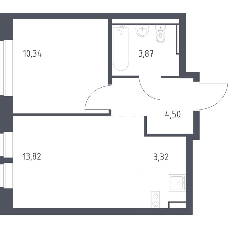 Apartment Sale, 35.85 sq. m. at Egorovo Park, 1-y kvartal, posyolok Zhilino-1, Lubertsy City District, Moscow Region, Russia #1 Apartment Sale, 35.85 sq. m. at Egorovo Park, 1-y kvartal, posyolok Zhilino-1, Lubertsy City District, Moscow Region, Russia #1