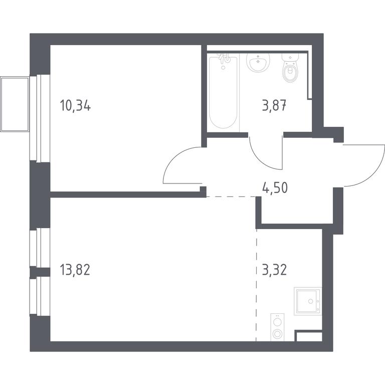 Apartment Sale, 35.85 sq. m. at Egorovo Park, 1-y kvartal, posyolok Zhilino-1, Lubertsy City District, Moscow Region, Russia #1 Apartment Sale, 35.85 sq. m. at Egorovo Park, 1-y kvartal, posyolok Zhilino-1, Lubertsy City District, Moscow Region, Russia #1