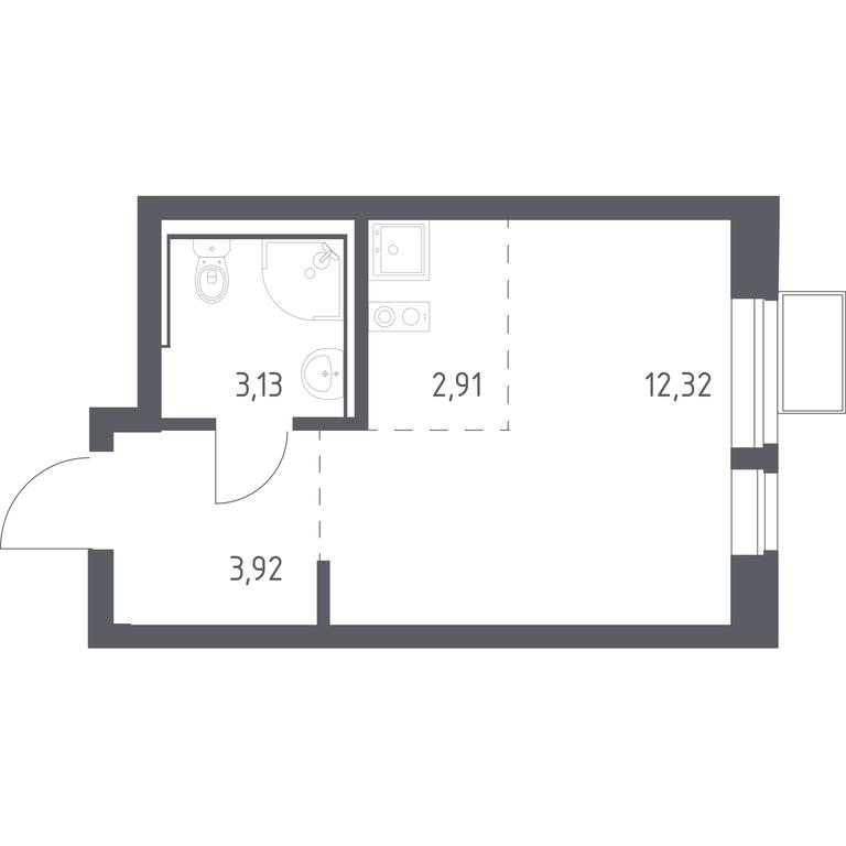 Apartment Sale, 22.28 sq. m. at Egorovo Park, 1-y kvartal, posyolok Zhilino-1, Lubertsy City District, Moscow Region, Russia #1 Apartment Sale, 22.28 sq. m. at Egorovo Park, 1-y kvartal, posyolok Zhilino-1, Lubertsy City District, Moscow Region, Russia #1
