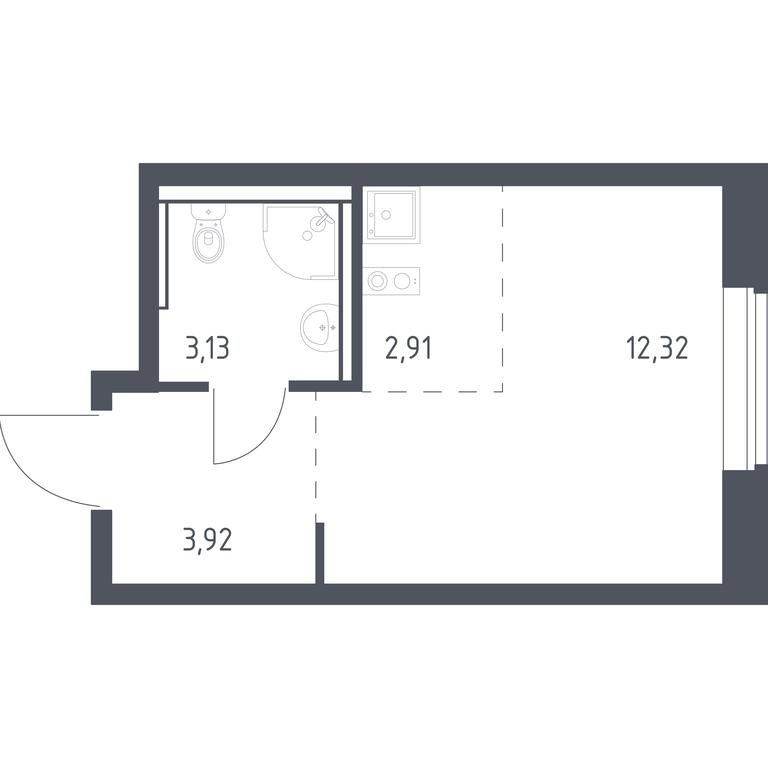 Apartment Sale, 22.28 sq. m. at Egorovo Park, 1-y kvartal, posyolok Zhilino-1, Lubertsy City District, Moscow Region, Russia #1 Apartment Sale, 22.28 sq. m. at Egorovo Park, 1-y kvartal, posyolok Zhilino-1, Lubertsy City District, Moscow Region, Russia #1