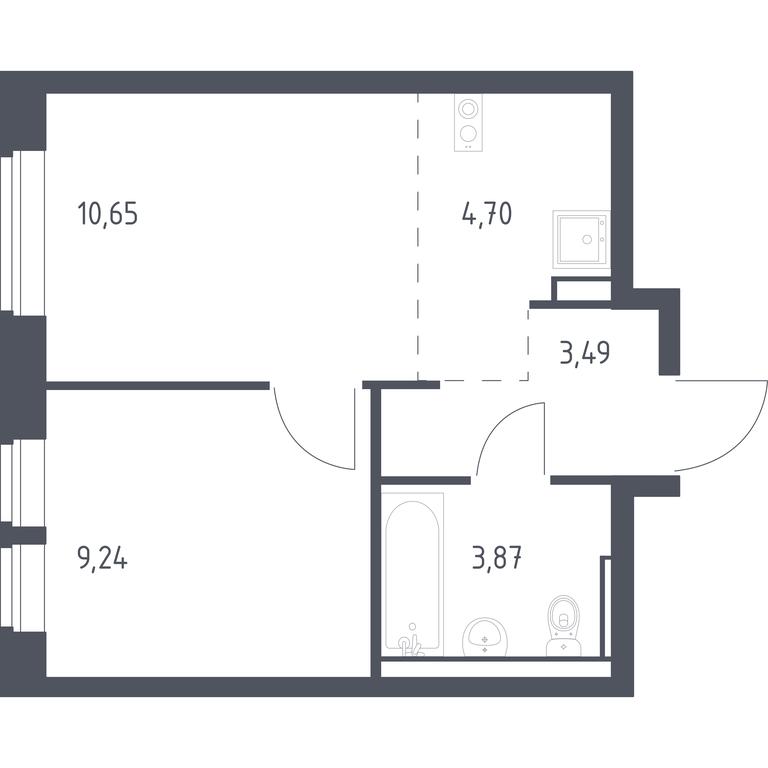 Apartment Sale, 31.95 sq. m. at Egorovo Park, 1-y kvartal, posyolok Zhilino-1, Lubertsy City District, Moscow Region, Russia #1