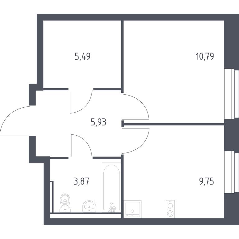 Apartment Sale, 35.83 sq. m. at Egorovo Park, 1-y kvartal, posyolok Zhilino-1, Lubertsy City District, Moscow Region, Russia #1 Apartment Sale, 35.83 sq. m. at Egorovo Park, 1-y kvartal, posyolok Zhilino-1, Lubertsy City District, Moscow Region, Russia #1