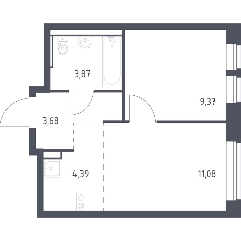 Apartment Sale, 32.39 sq. m. at Egorovo Park, 1-y kvartal, posyolok Zhilino-1, Lubertsy City District, Moscow Region, Russia #1 Apartment Sale, 32.39 sq. m. at Egorovo Park, 1-y kvartal, posyolok Zhilino-1, Lubertsy City District, Moscow Region, Russia #1