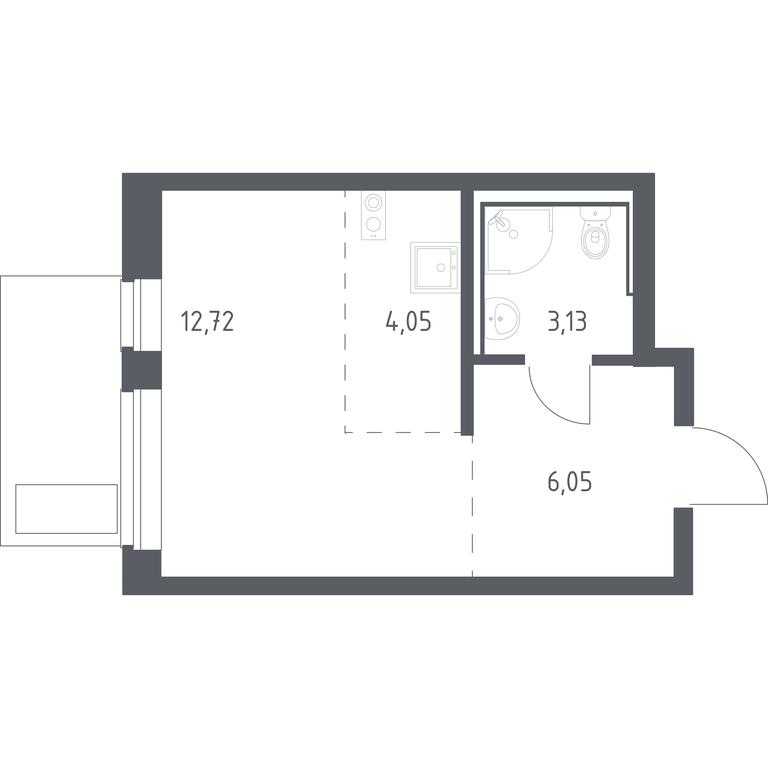 Apartment Sale, 25.95 sq. m. at Egorovo Park, 1-y kvartal, posyolok Zhilino-1, Lubertsy City District, Moscow Region, Russia #1 Apartment Sale, 25.95 sq. m. at Egorovo Park, 1-y kvartal, posyolok Zhilino-1, Lubertsy City District, Moscow Region, Russia #1