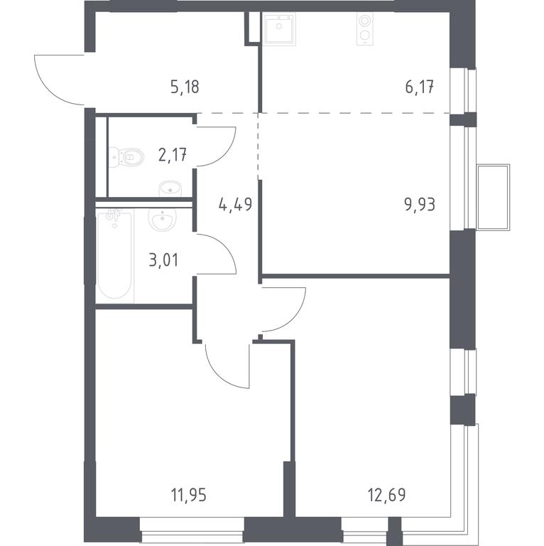 Продажа 1-комн. квартиры, 55,59 м² в ЖК «Егорово Парк», 1-й квартал, посёлок Жилино-1, городской округ Люберцы, Московская область, Россия #1 Продажа 1-комн. квартиры, 55,59 м² в ЖК «Егорово Парк», 1-й квартал, посёлок Жилино-1, городской округ Люберцы, Московская область, Россия #1