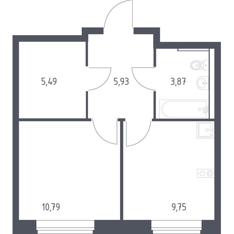 Apartment Sale, 35.83 sq. m. at Egorovo Park, 1-y kvartal, posyolok Zhilino-1, Lubertsy City District, Moscow Region, Russia #1 Apartment Sale, 35.83 sq. m. at Egorovo Park, 1-y kvartal, posyolok Zhilino-1, Lubertsy City District, Moscow Region, Russia #1